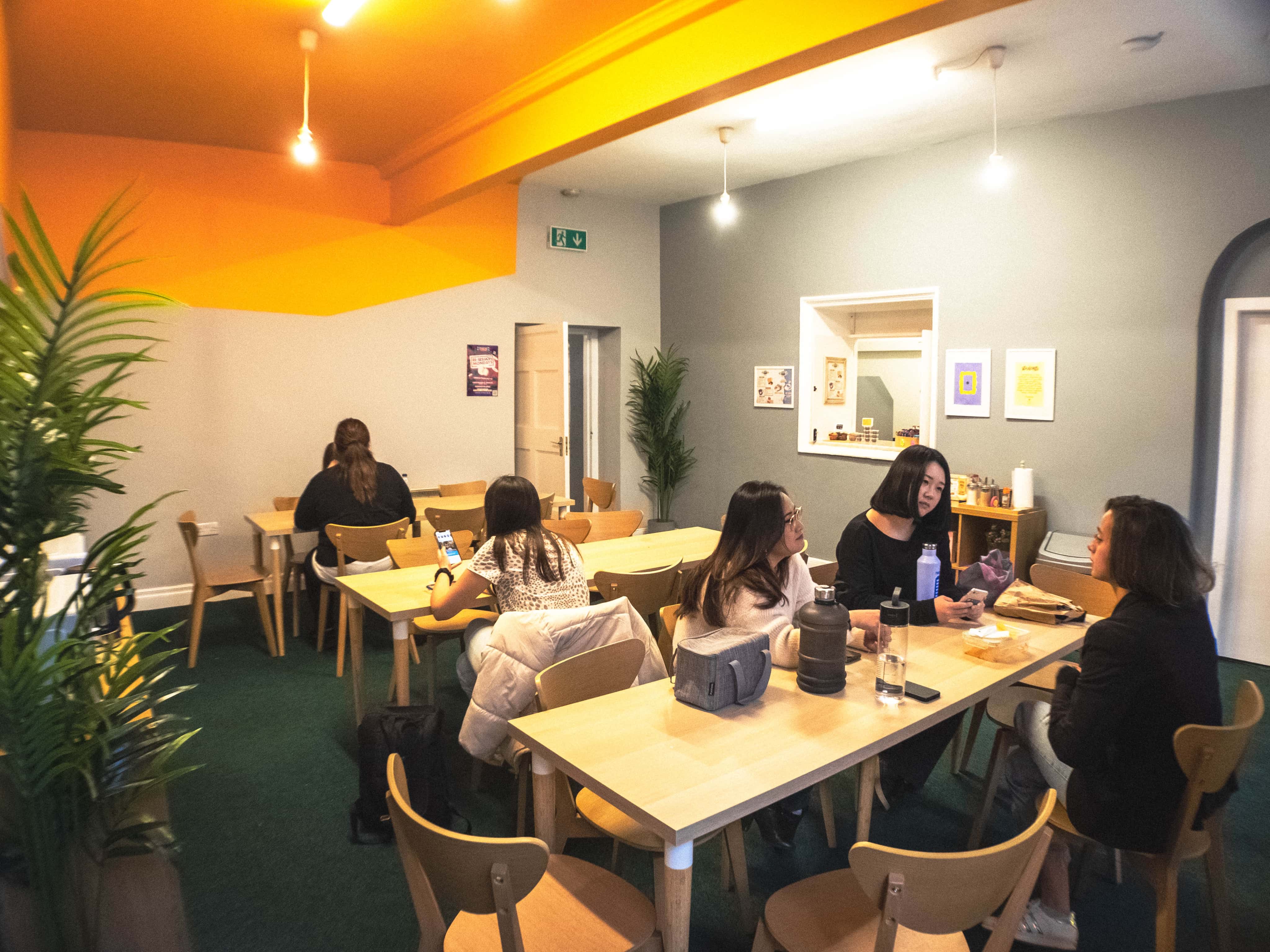 Students studying at NED College